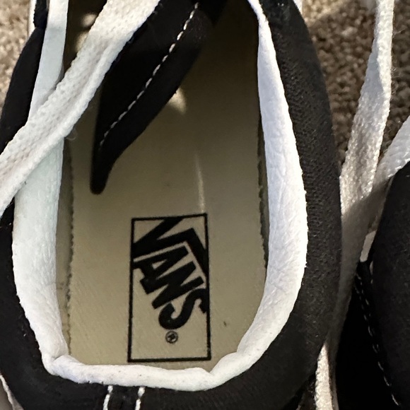 Vans Classic Black and White Low-Tops - Picture 9 of 16